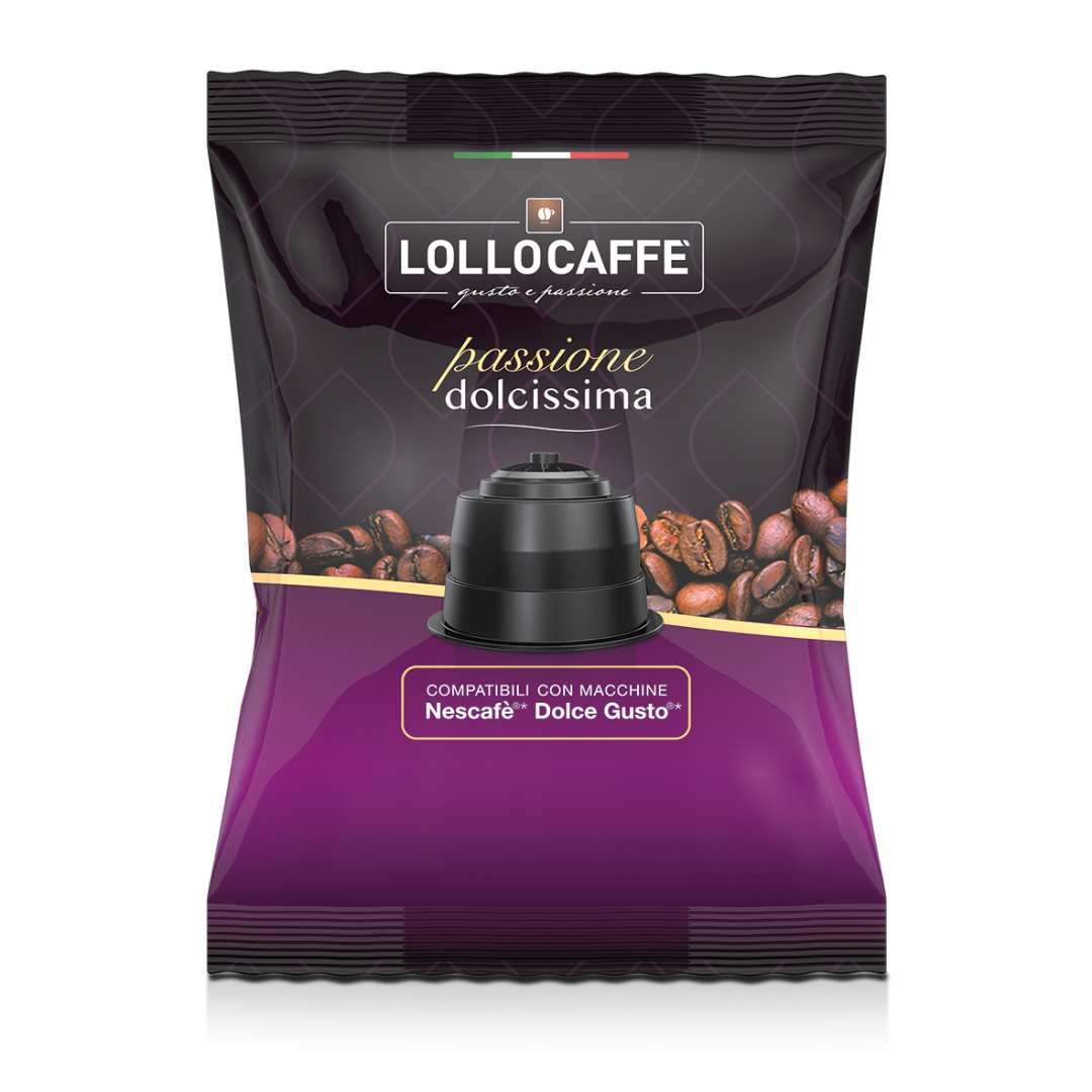 50 Capsule Caffè Lollo Compatibile con Macchine Dolce Gusto