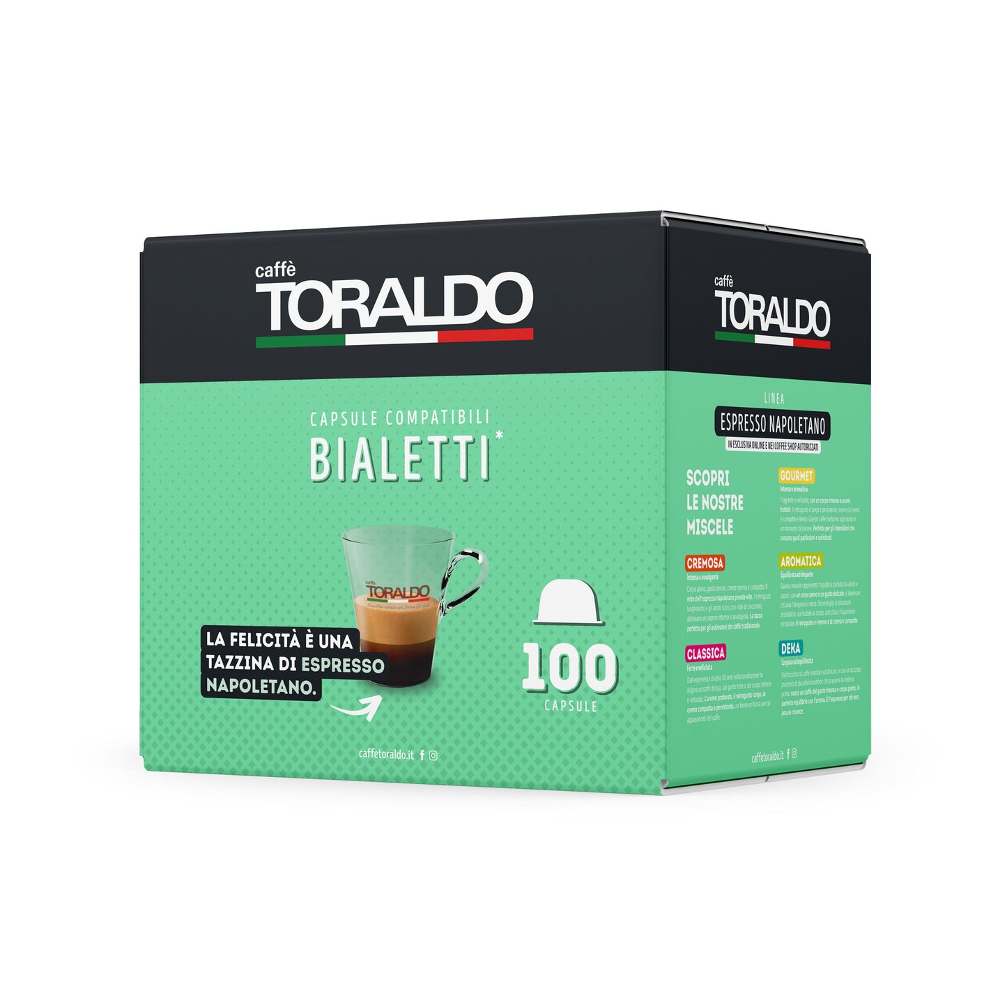 100 Toraldo Bialetti Kapseln