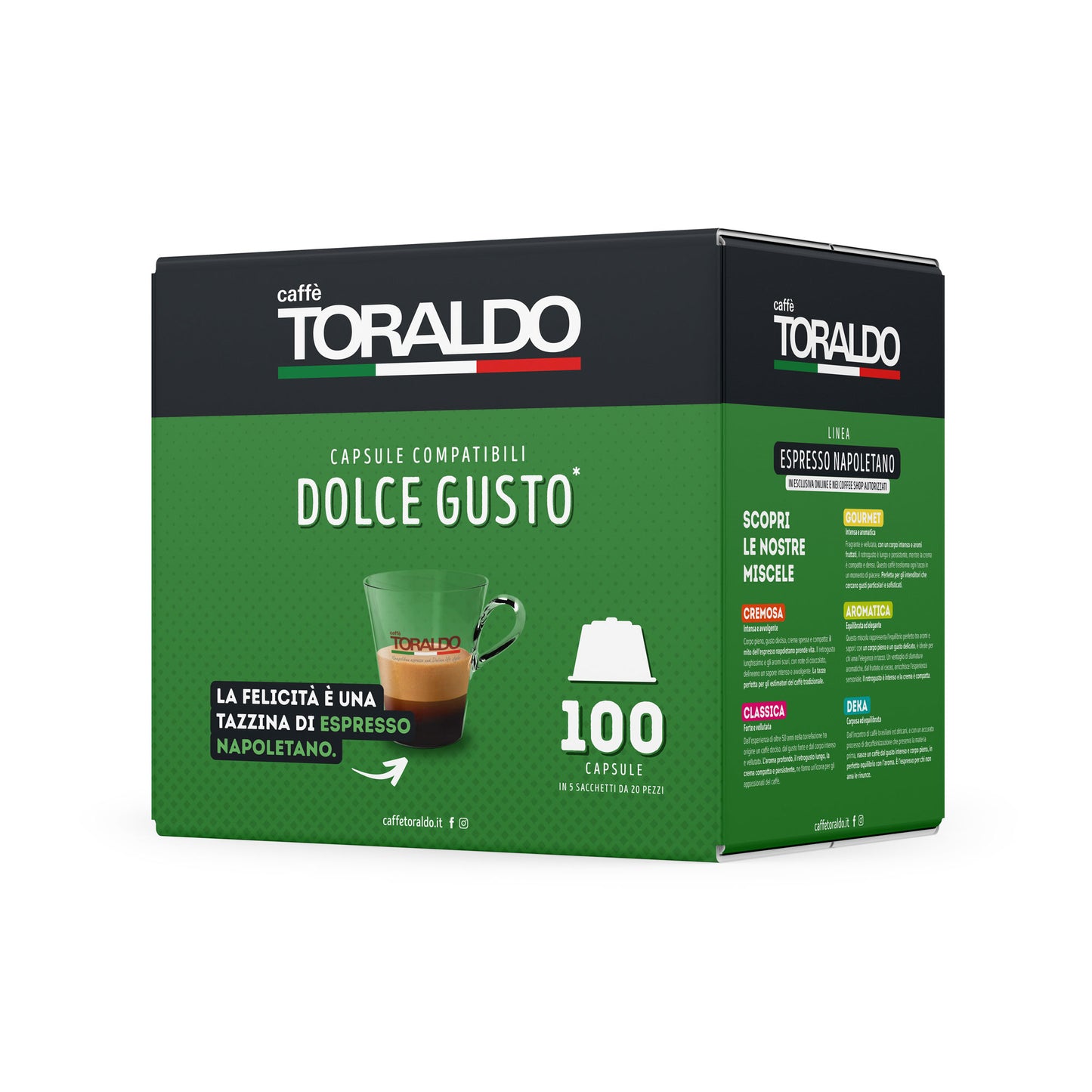 100 Toraldo Dolce Gusto Kapseln