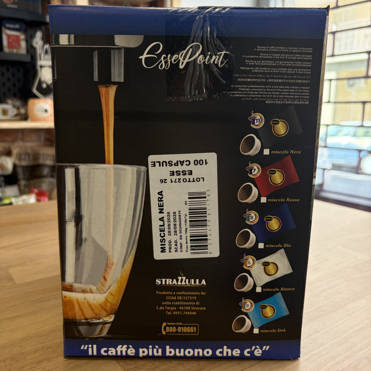 100 Capsule Caffè Strazzulla (Ex CondoRè) Compatibili con Macchine Essse