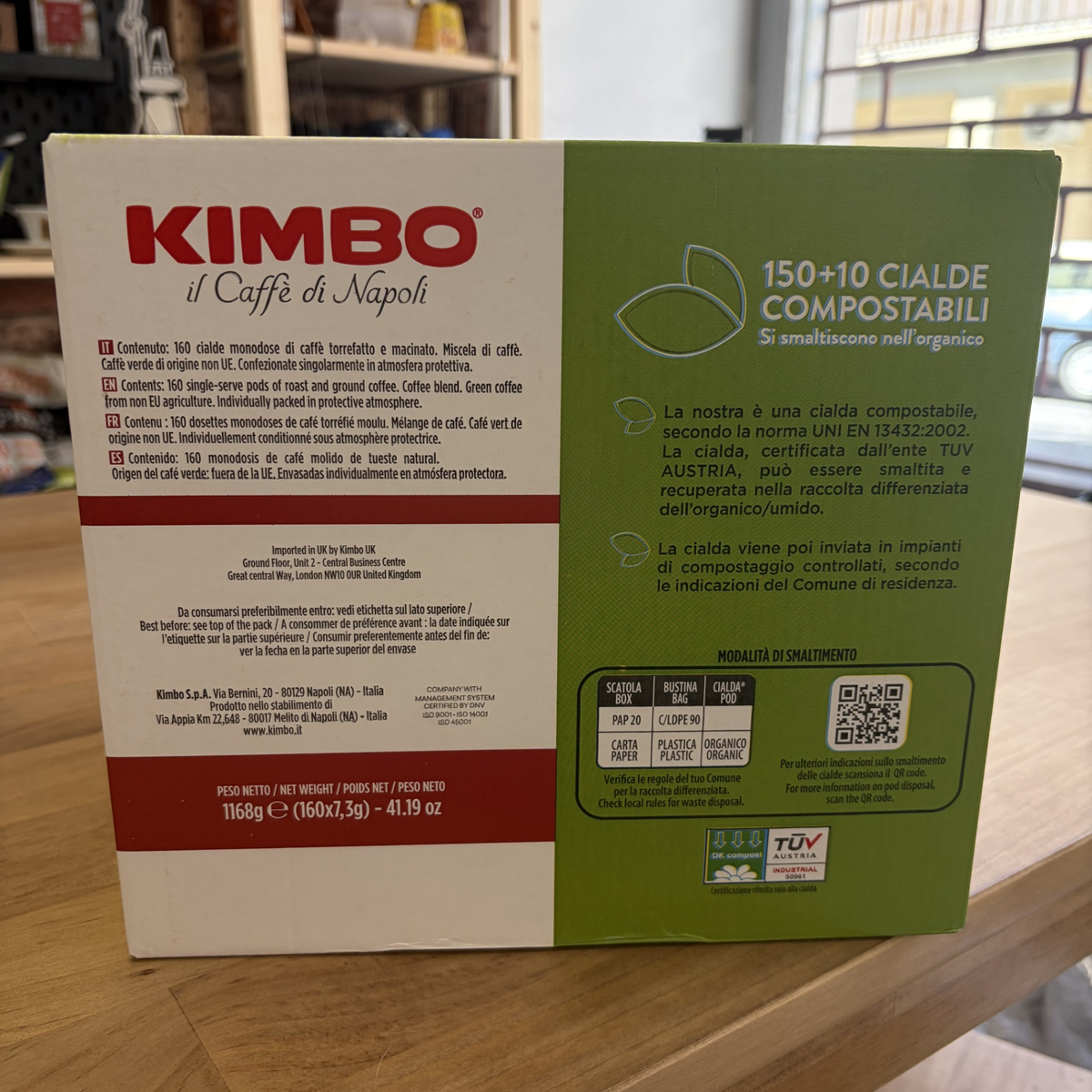 150 Cialde Caffè Kimbo in Carta Filtro ESE 44mm
