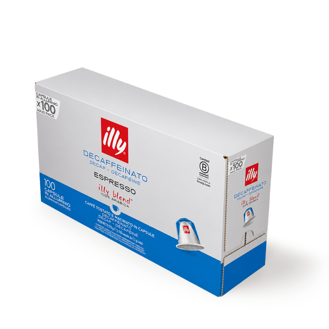 100 Capsule Caffè Illy in Alluminio Compatibili con Macchine Nespresso