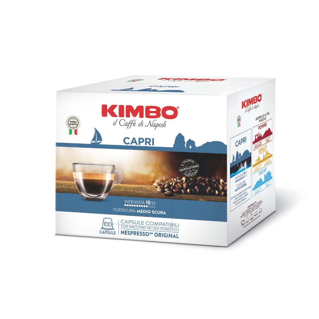 100 Capsule Caffè Kimbo Compatibili con Macchine Nespresso