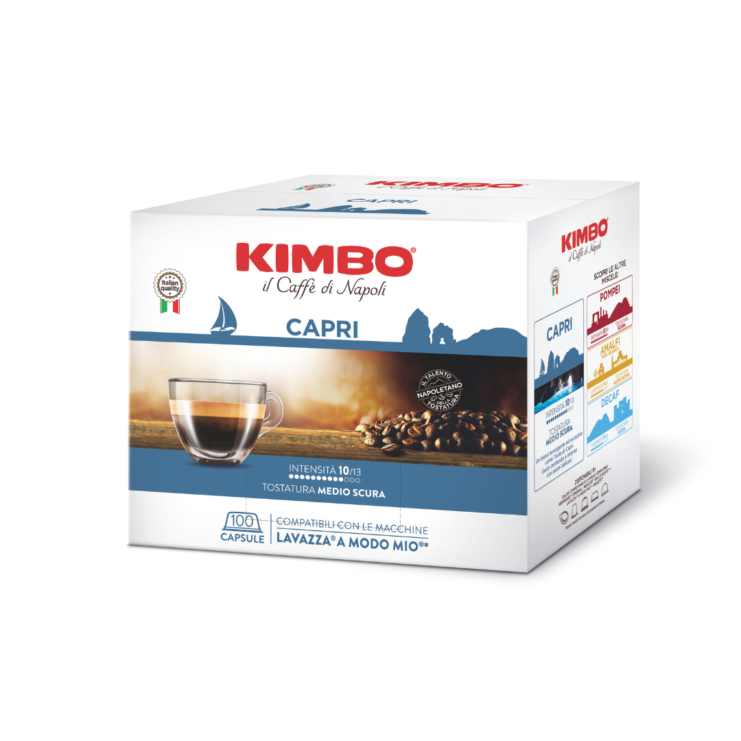 100 Capsule Caffè Kimbo Compatibili con Macchine Lavazza A Modo Mio