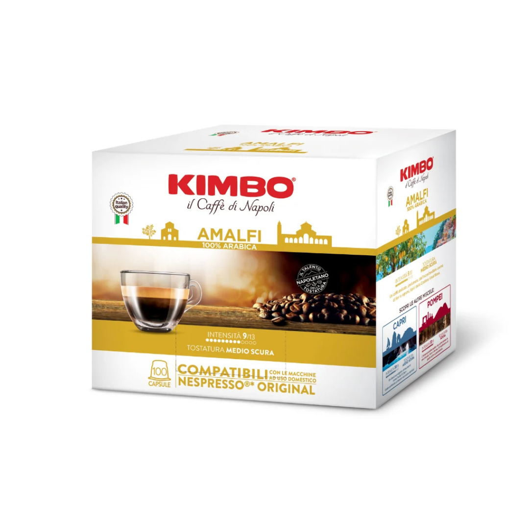 100 Capsule Caffè Kimbo Compatibili con Macchine Nespresso
