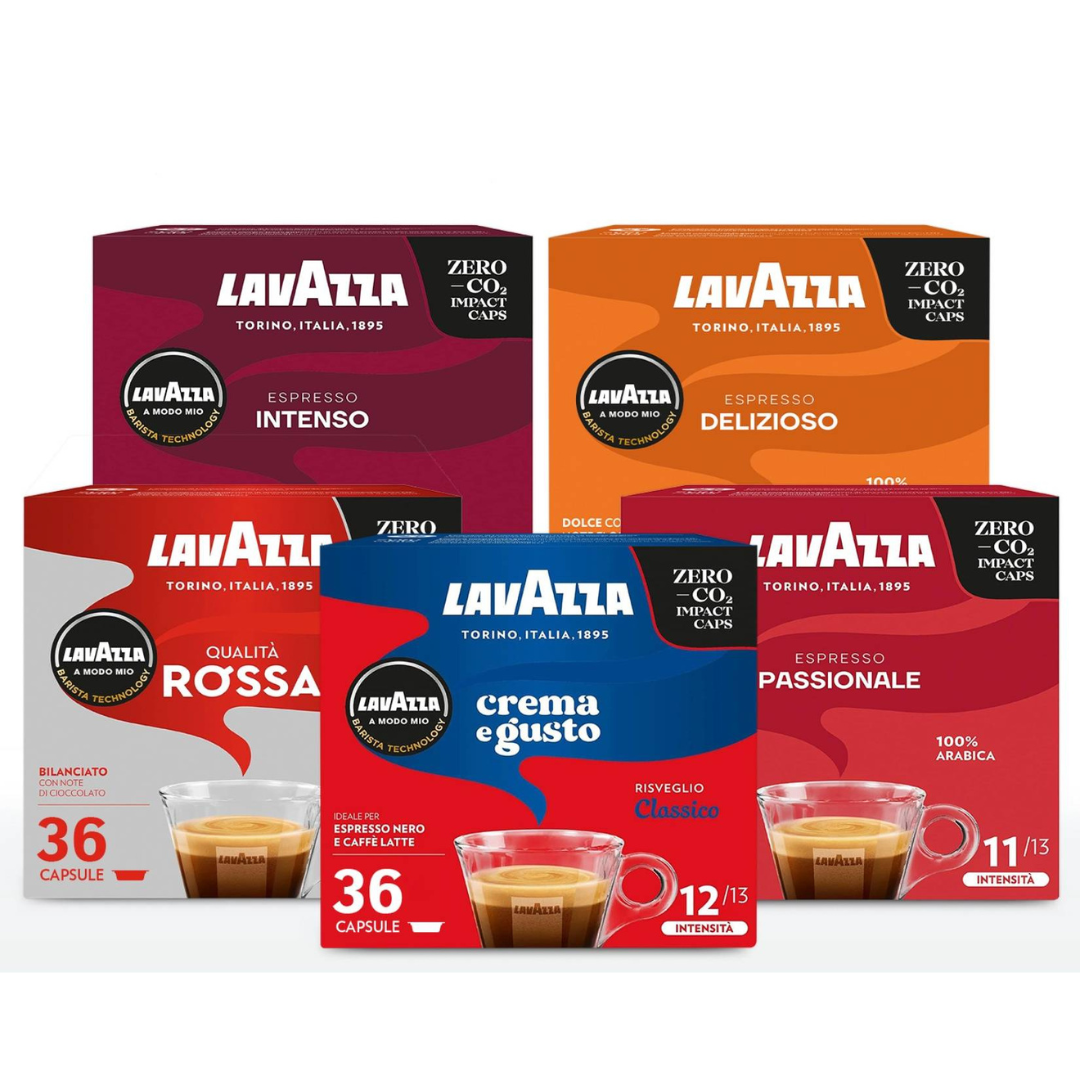 36 Original Lavazza A Modo Mio Capsules COFFEE PUSHER