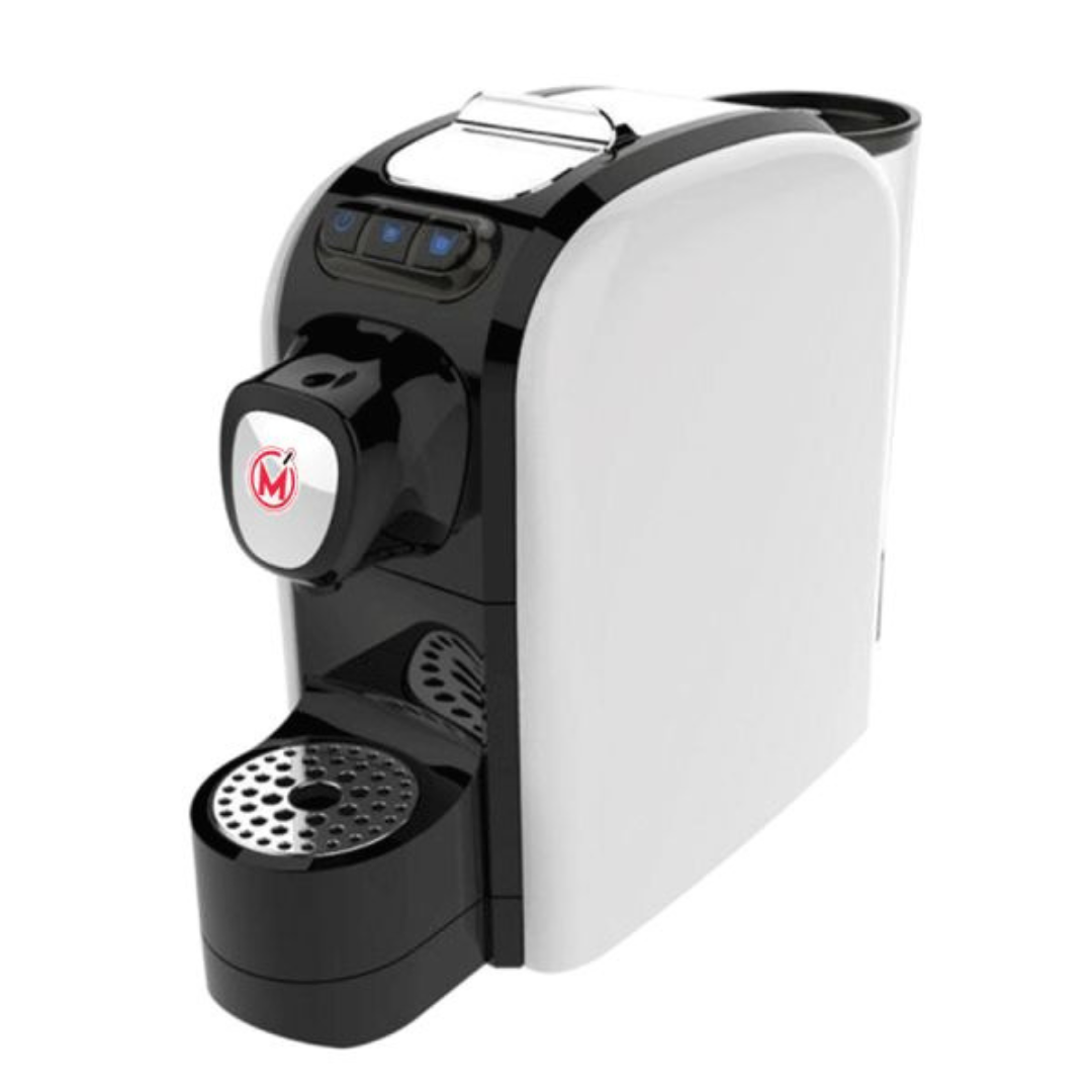 a white pod coffee machine