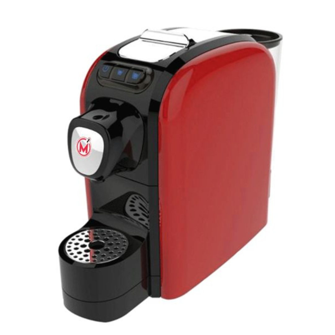 a red pod coffee machine