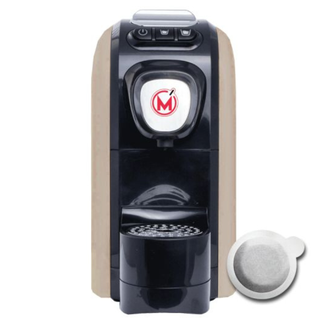 a MITO taupe pod coffee machine