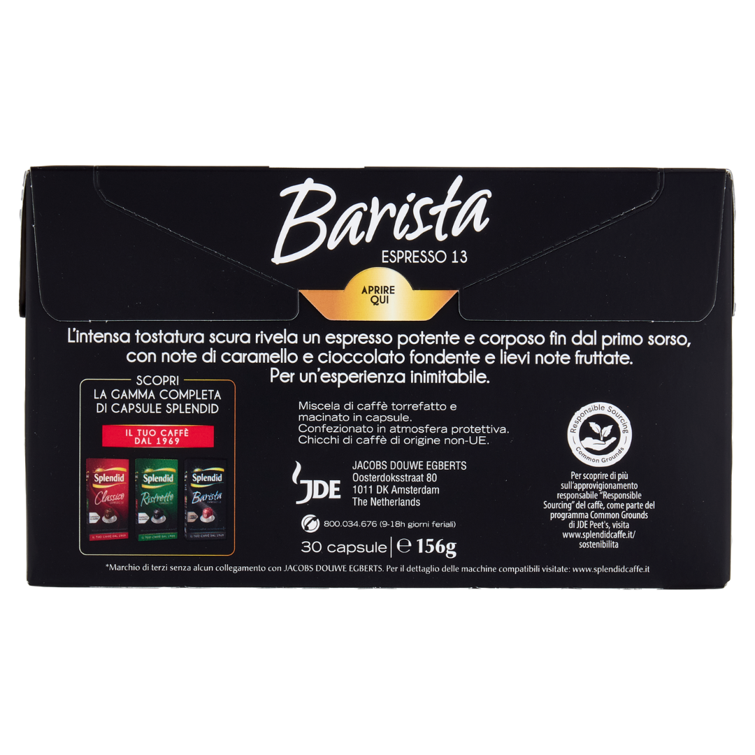 30 Capsule Alluminio Splendid Compatibili con Macchine Nespresso