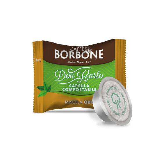 a bag of borbone coffee on a white background
