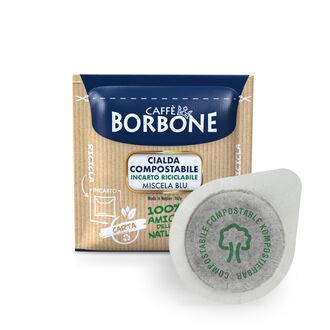 a package of borbone coffee pods next to a package of coffee pods