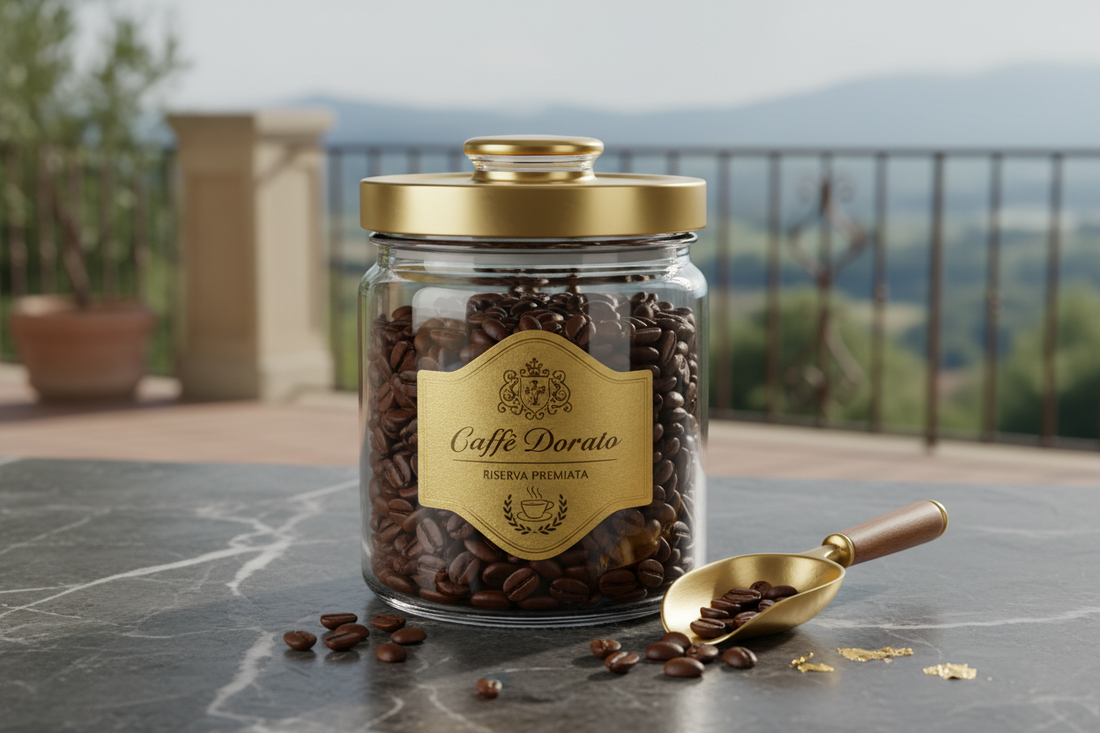Conservazione corretta del caffè in contenitore ermetico