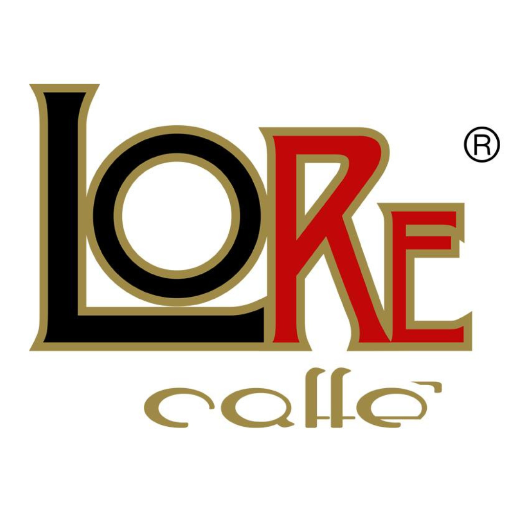 the logo for a cafe called lore caffè
