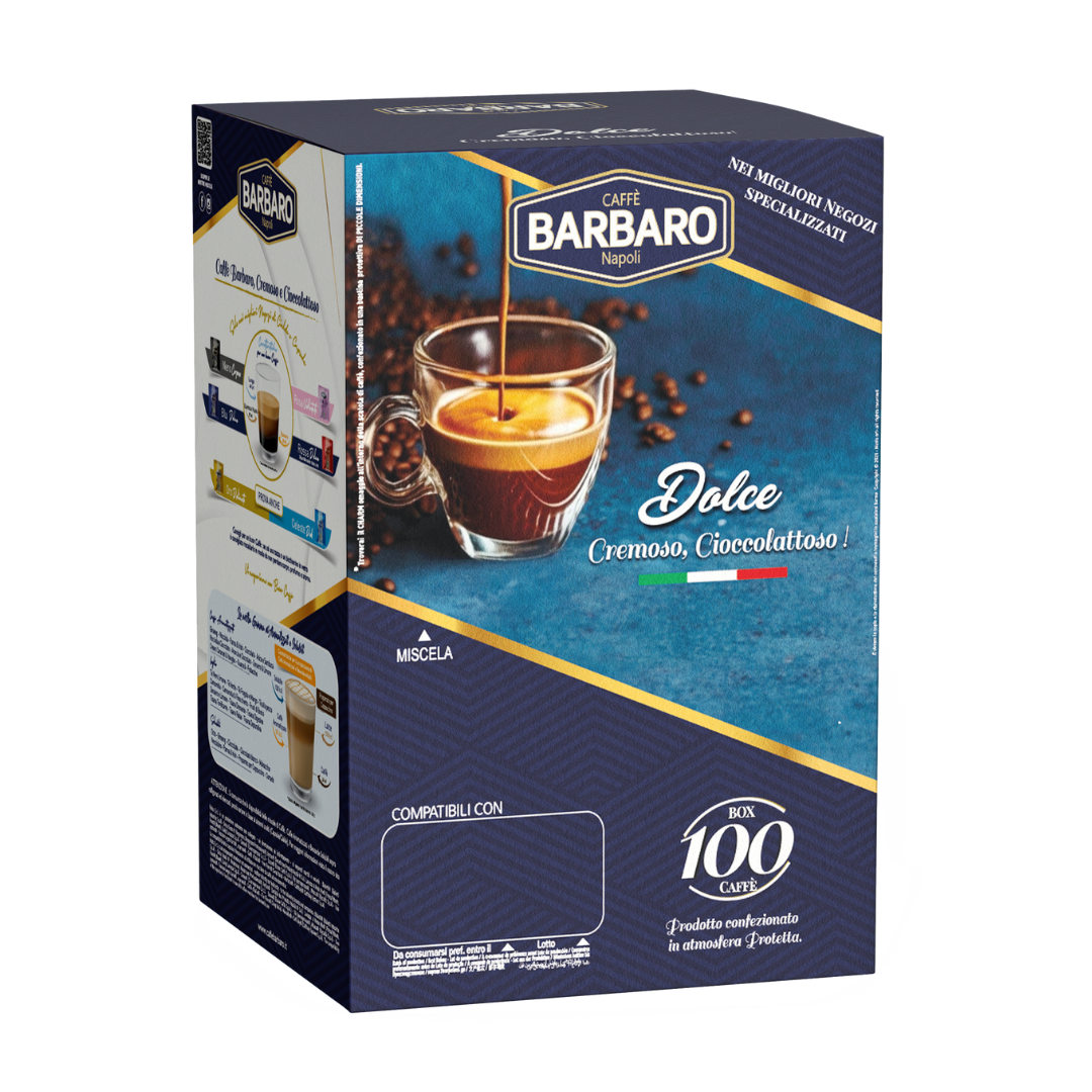 100 Cialde Caffè Barbaro in Carta Filtro ESE 44mm