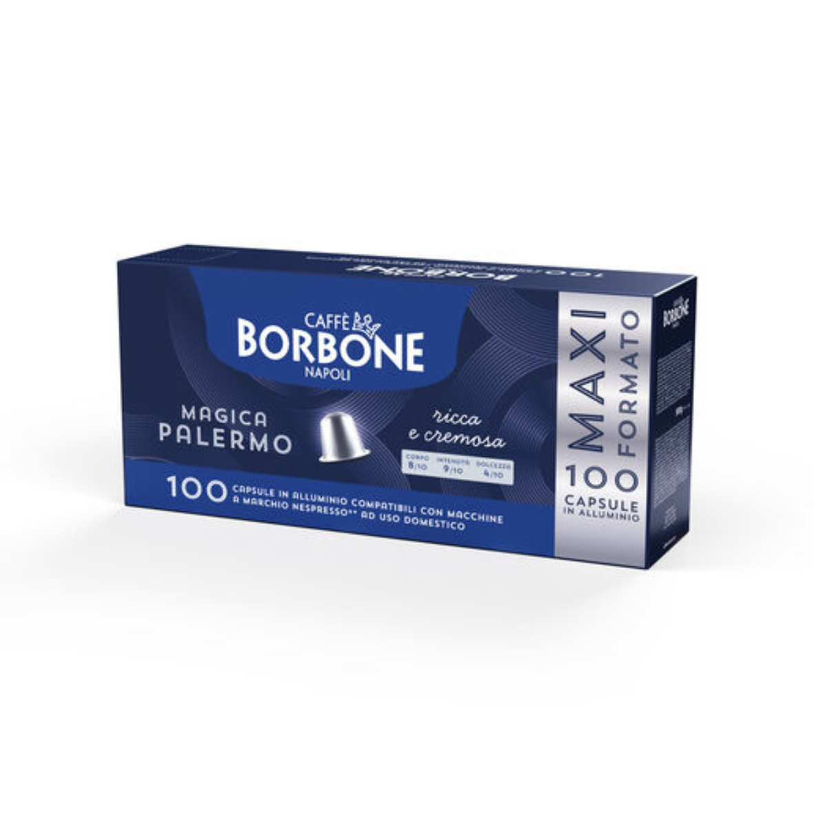 BORBONE RESPRESSO 800 Capsules Bleu Compatibles Nespresso - Lot Café Italien
