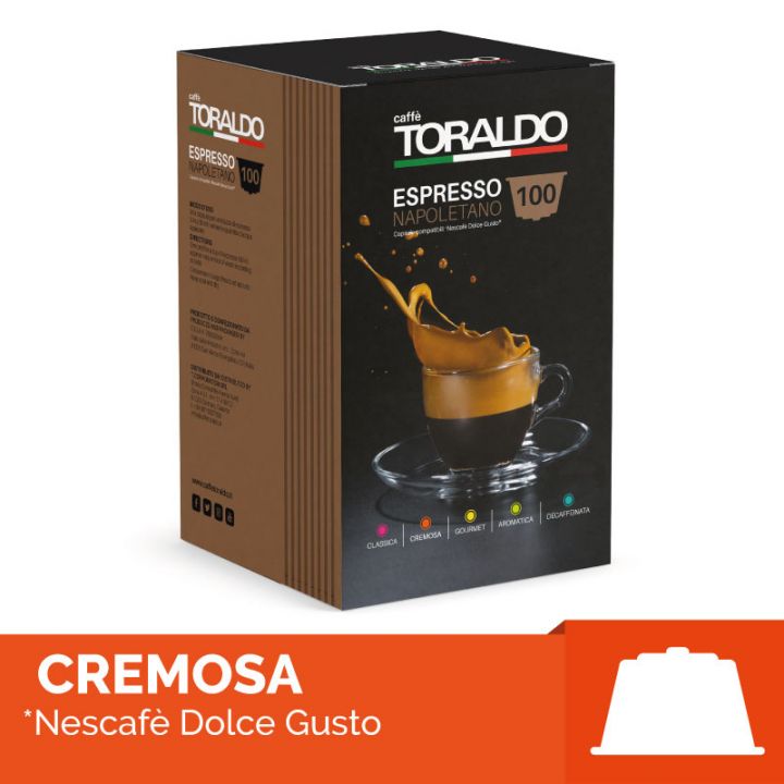 a pack of Dolce Gusto toraldo coffee capsules