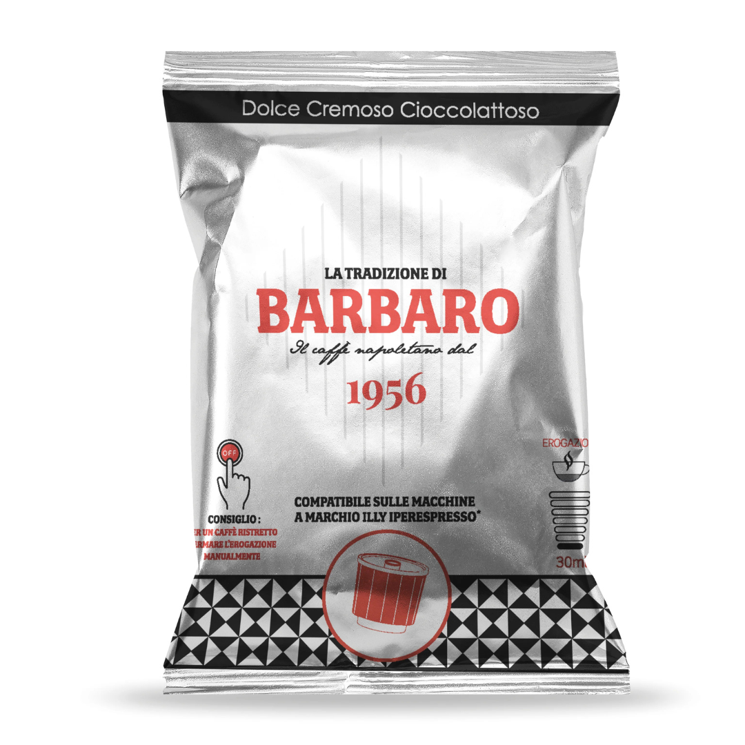 80 Capsule Caffè Barbaro Compatibili con Macchine Illy Iperespresso