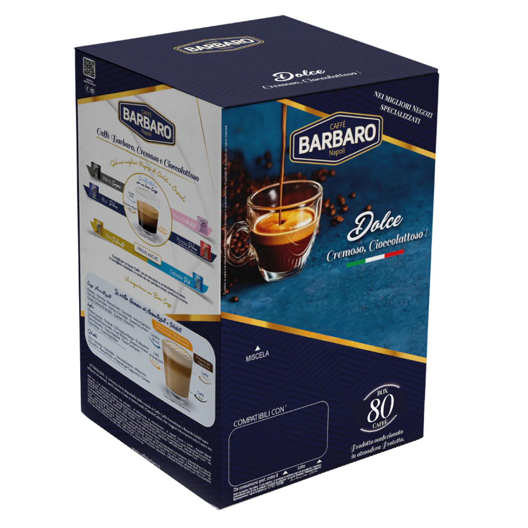 80 Capsule Caffè Barbaro Compatibili con Macchine Illy Iperespresso