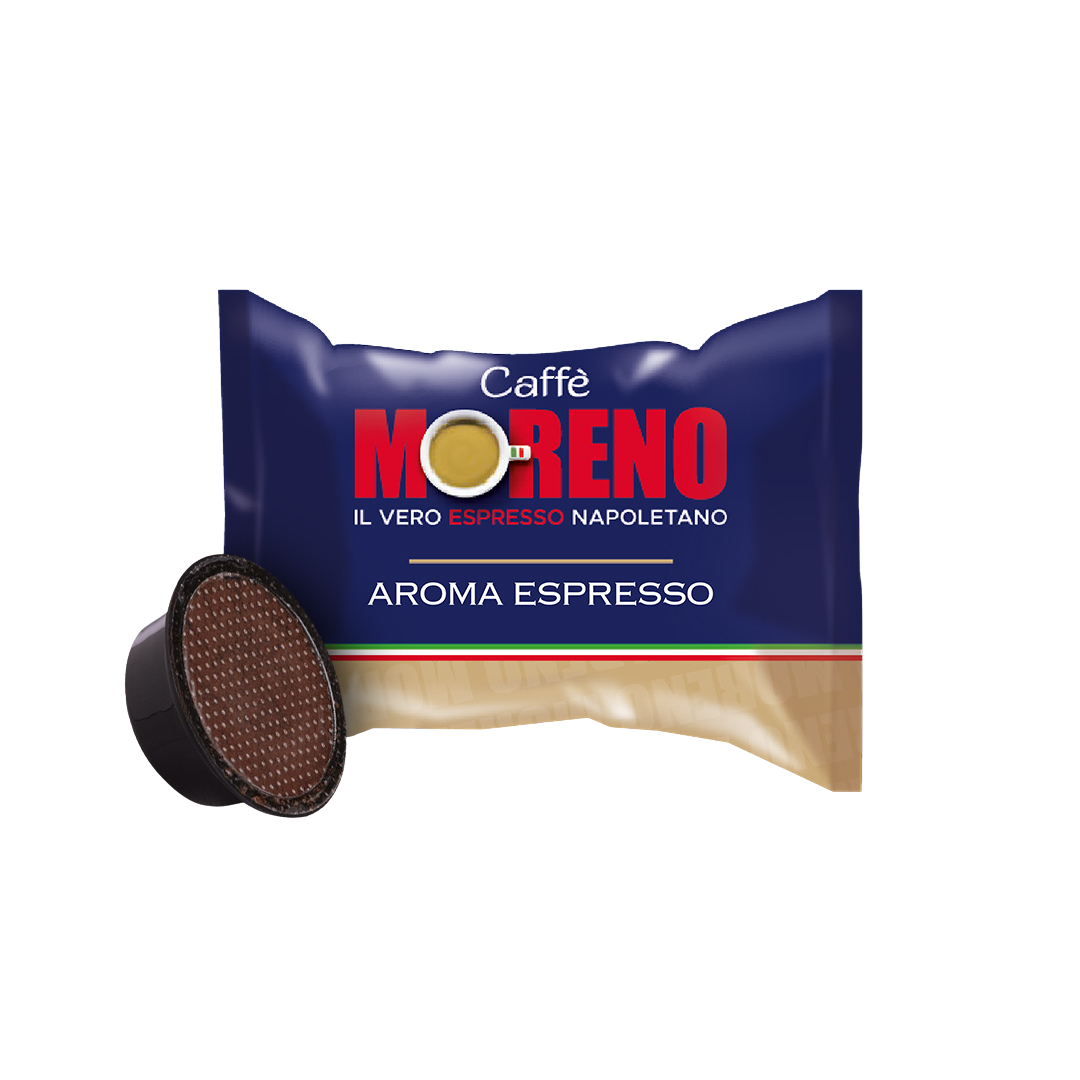100 Capsule Caffè Moreno Compatibili con Macchine Lavazza A Modo Mio