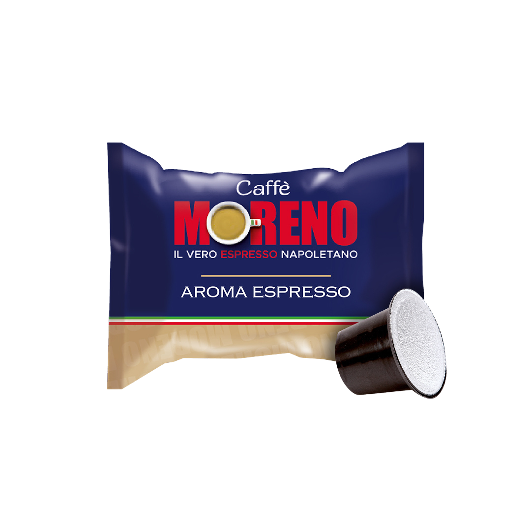 100 Capsule Caffè Moreno Compatibili con Macchine Nespresso