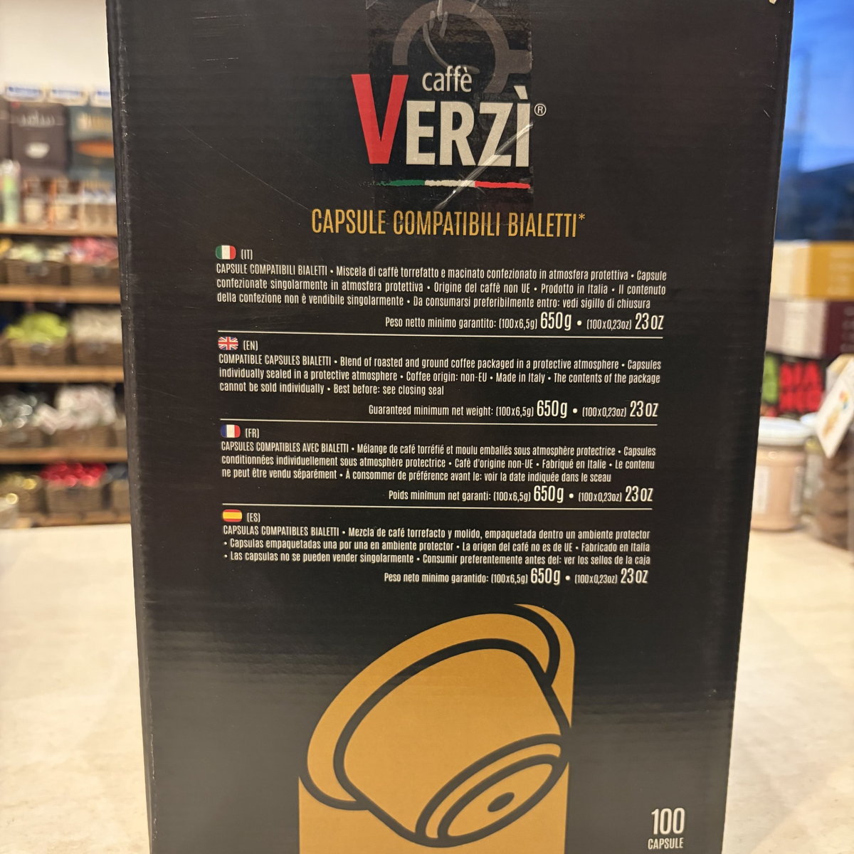 100 Capsule Caffè Verzì Compatibili con Macchine Bialetti