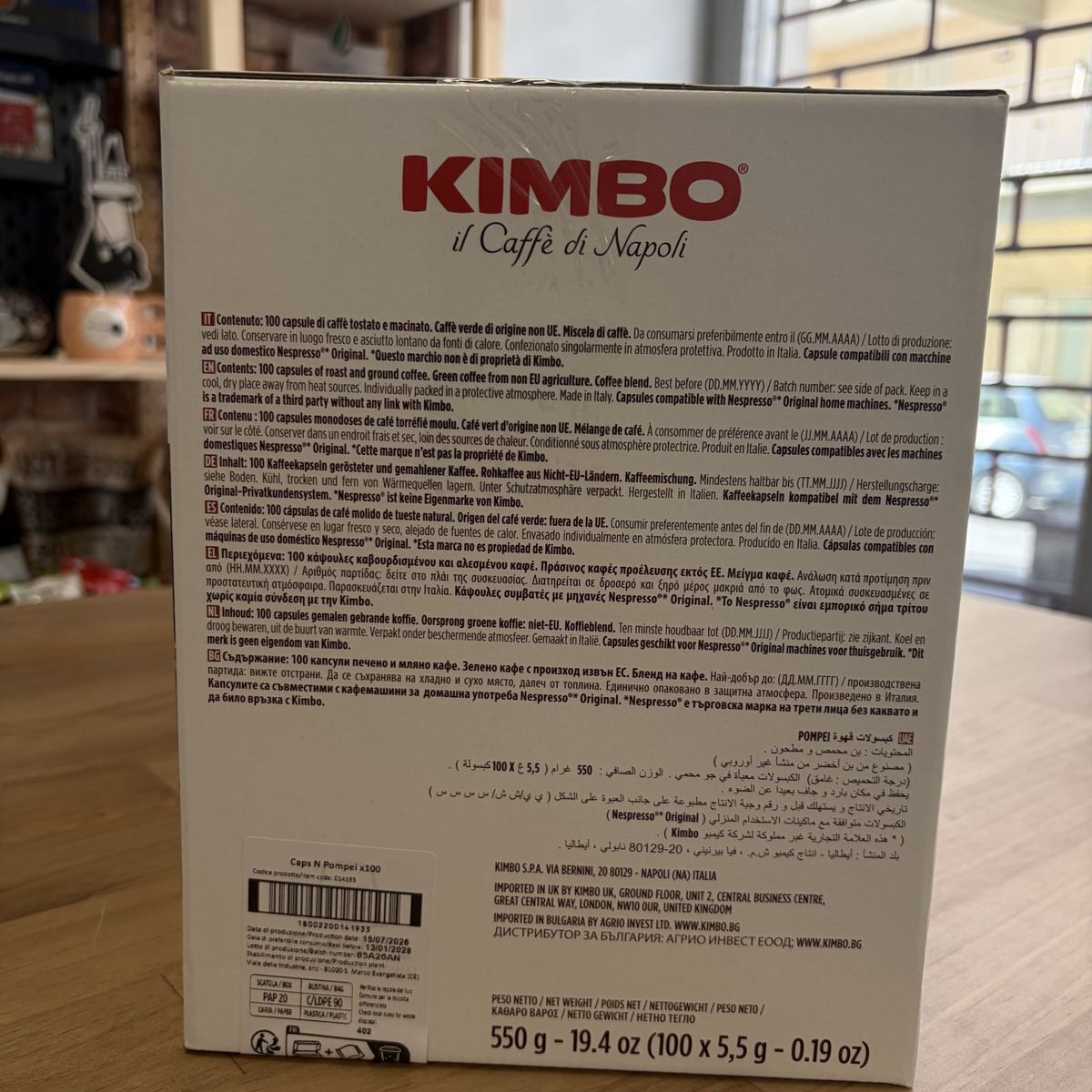 100 Capsule Caffè Kimbo Compatibili con Macchine Nespresso