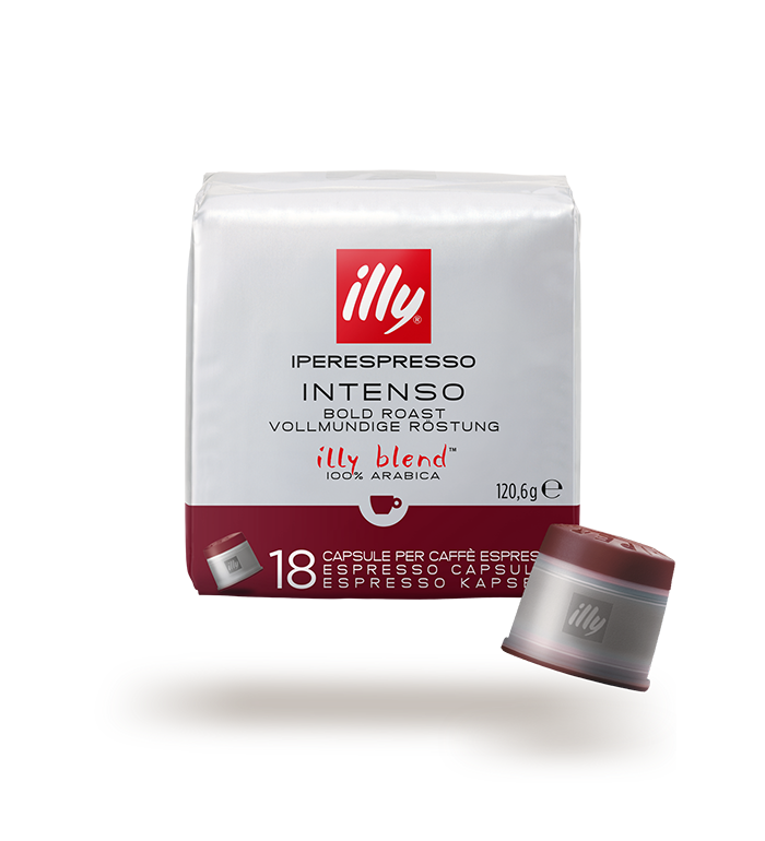 A box of Illy Iperespresso coffee capsules