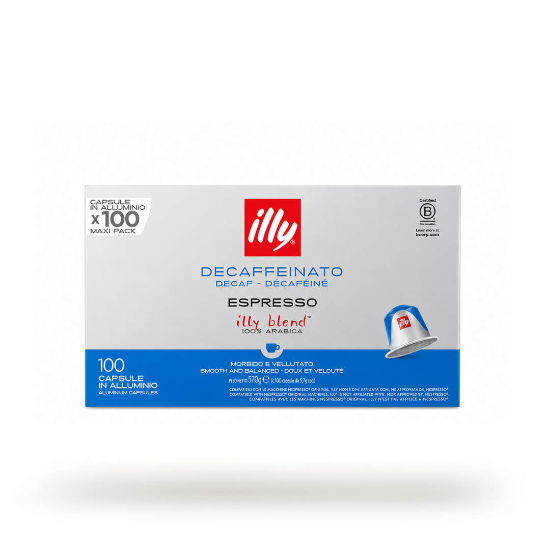 100 Capsule Caffè Illy in Alluminio Compatibili con Macchine Nespresso