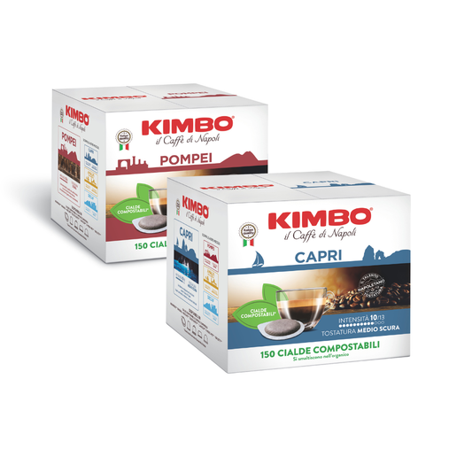 150 Cialde Caffè Kimbo in Carta Filtro ESE 44mm
