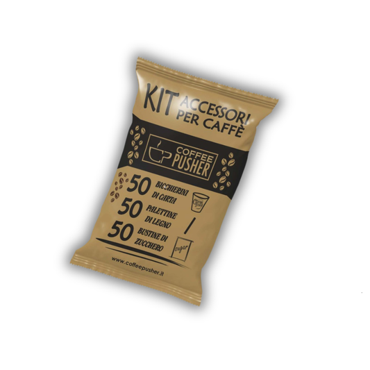 Kit Accessori Coffee Pusher da 50 pz (Zucchero di Canna)