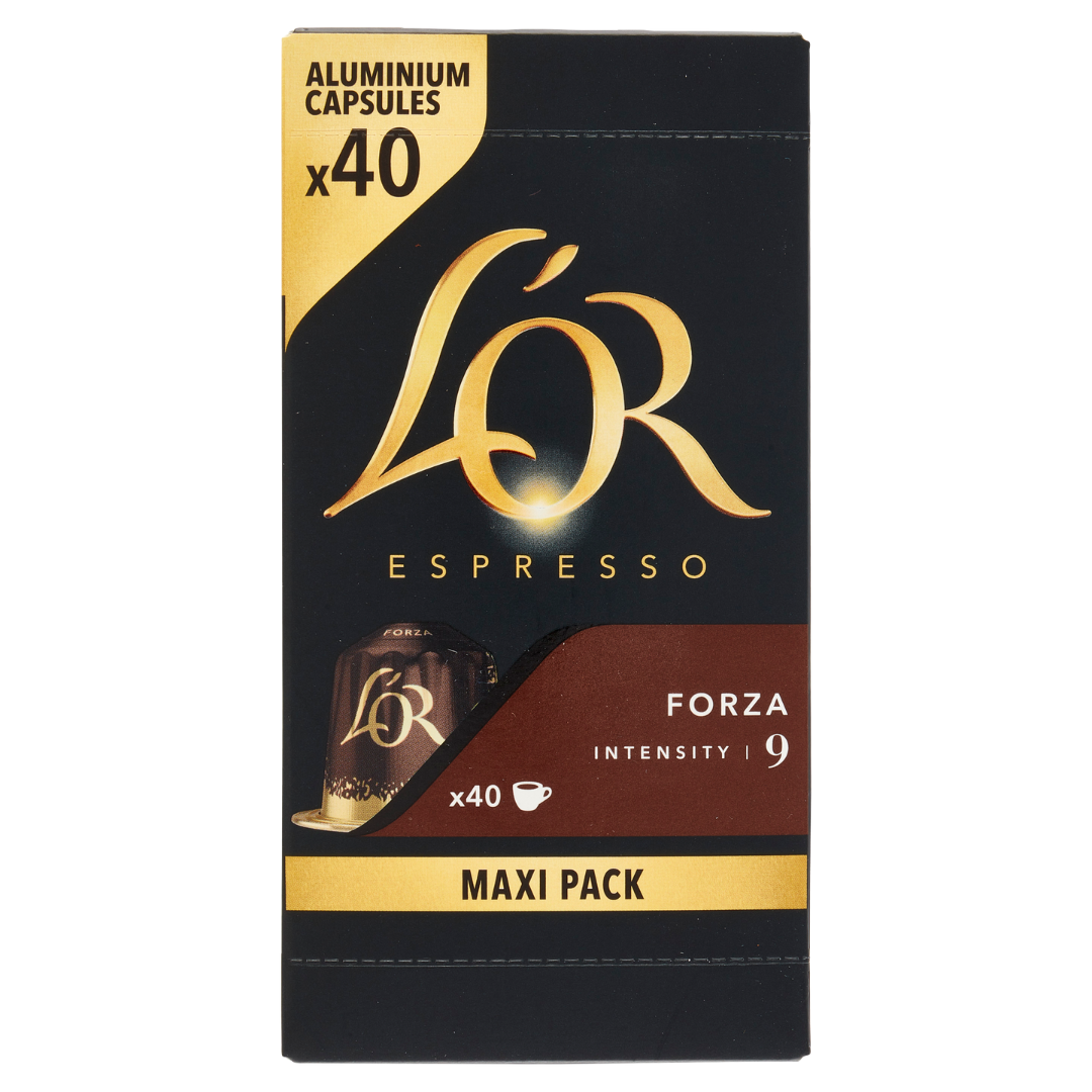 40 Capsule Alluminio L'Or Espresso Compatibili con Macchine Nespresso