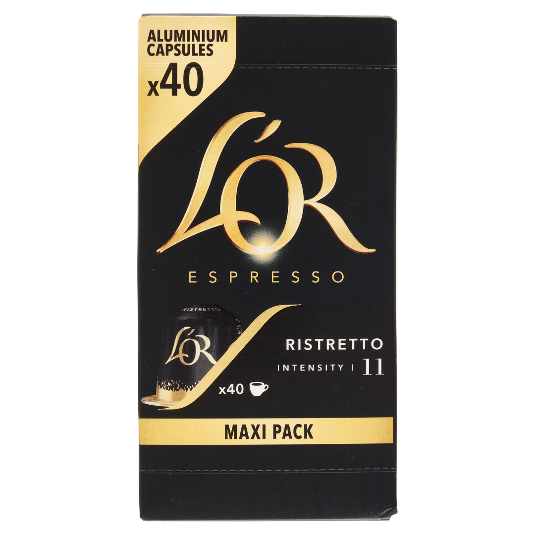 40 Capsule Alluminio L'Or Espresso Compatibili con Macchine Nespresso
