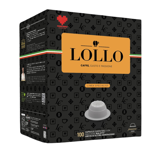 100 Capsule Caffè Lollo Compatibili con Macchine Bialetti