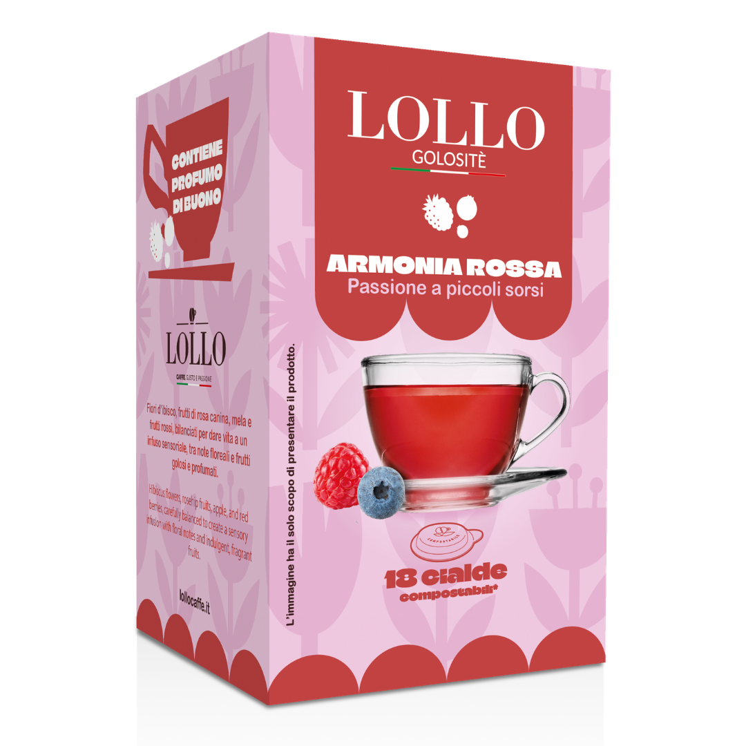 18 Cialde Infusi e Tisane Lollo in Carta Filtro ESE 44mm