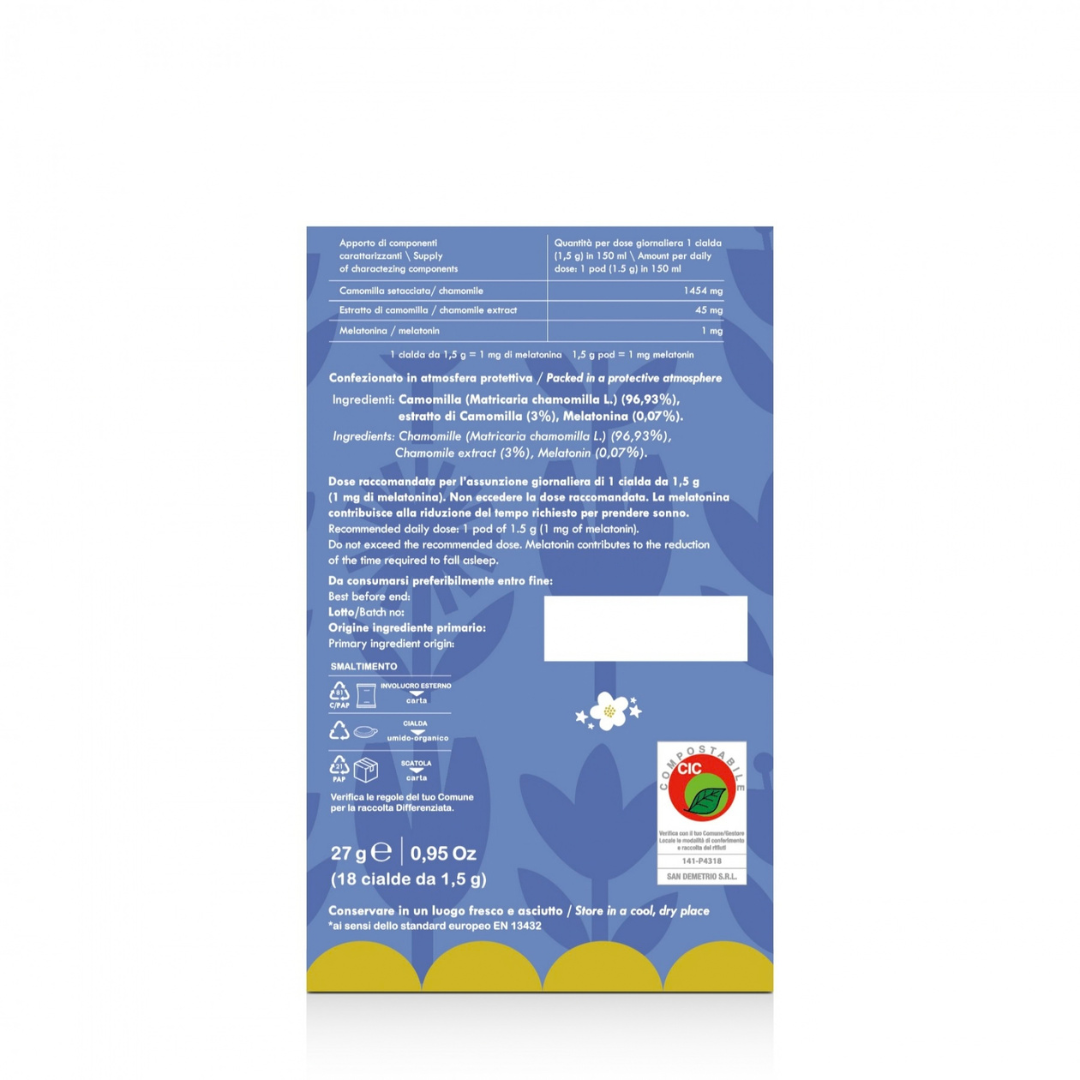 18 Cialde Infusi e Tisane Lollo in Carta Filtro ESE 44mm
