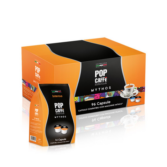 96 Capsule Pop Caffè Mythos Compatibili con Macchine Mitaca