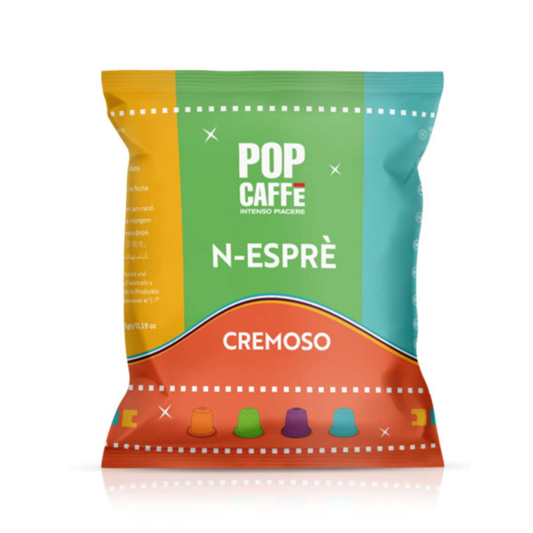 100 Capsule Pop Caffè N-Esprè Compatibili con Macchine Nespresso