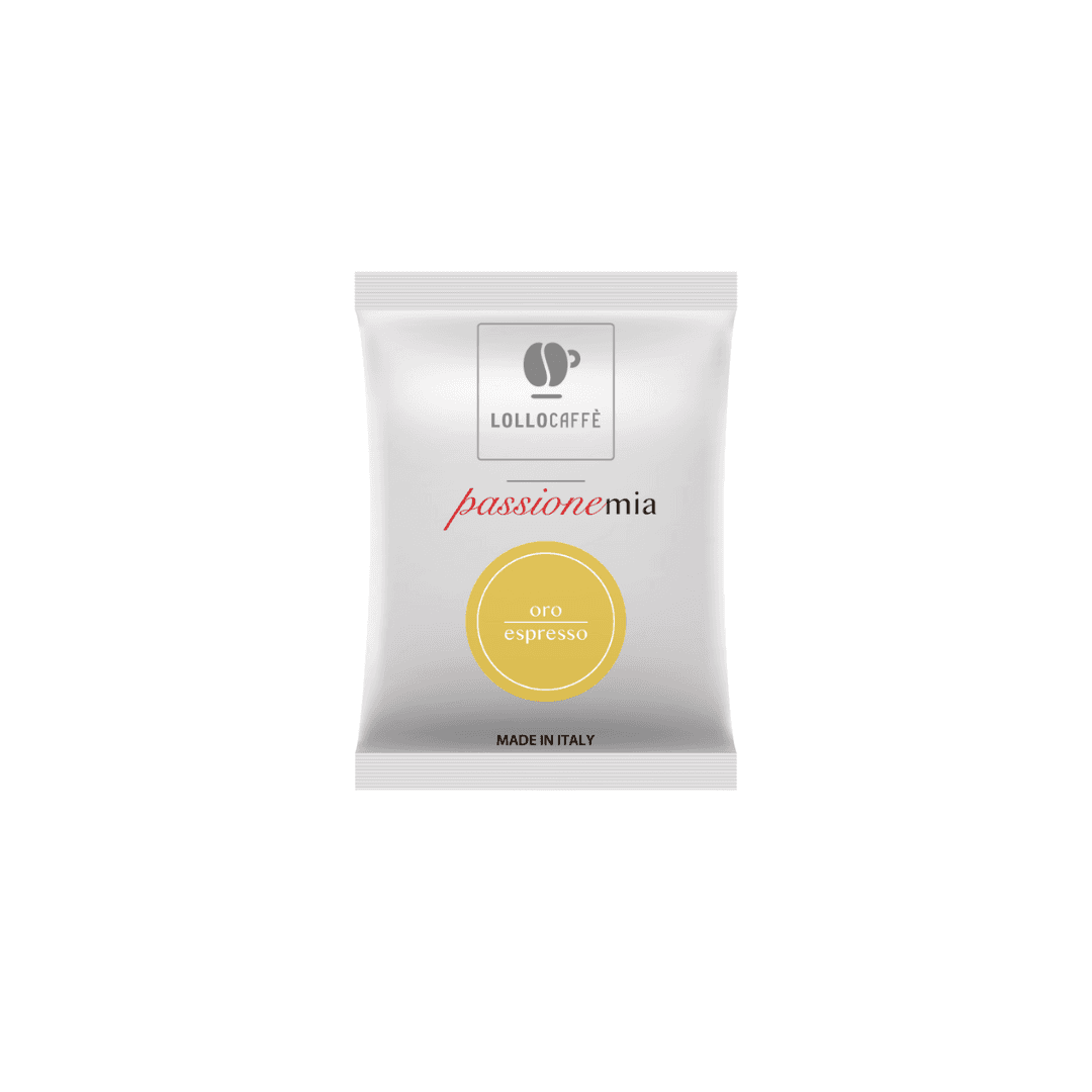 a bag of lollo coffee on a white background