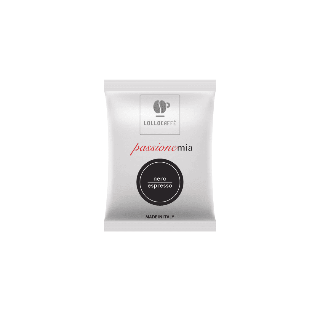 a bag of lollo coffee on a white background