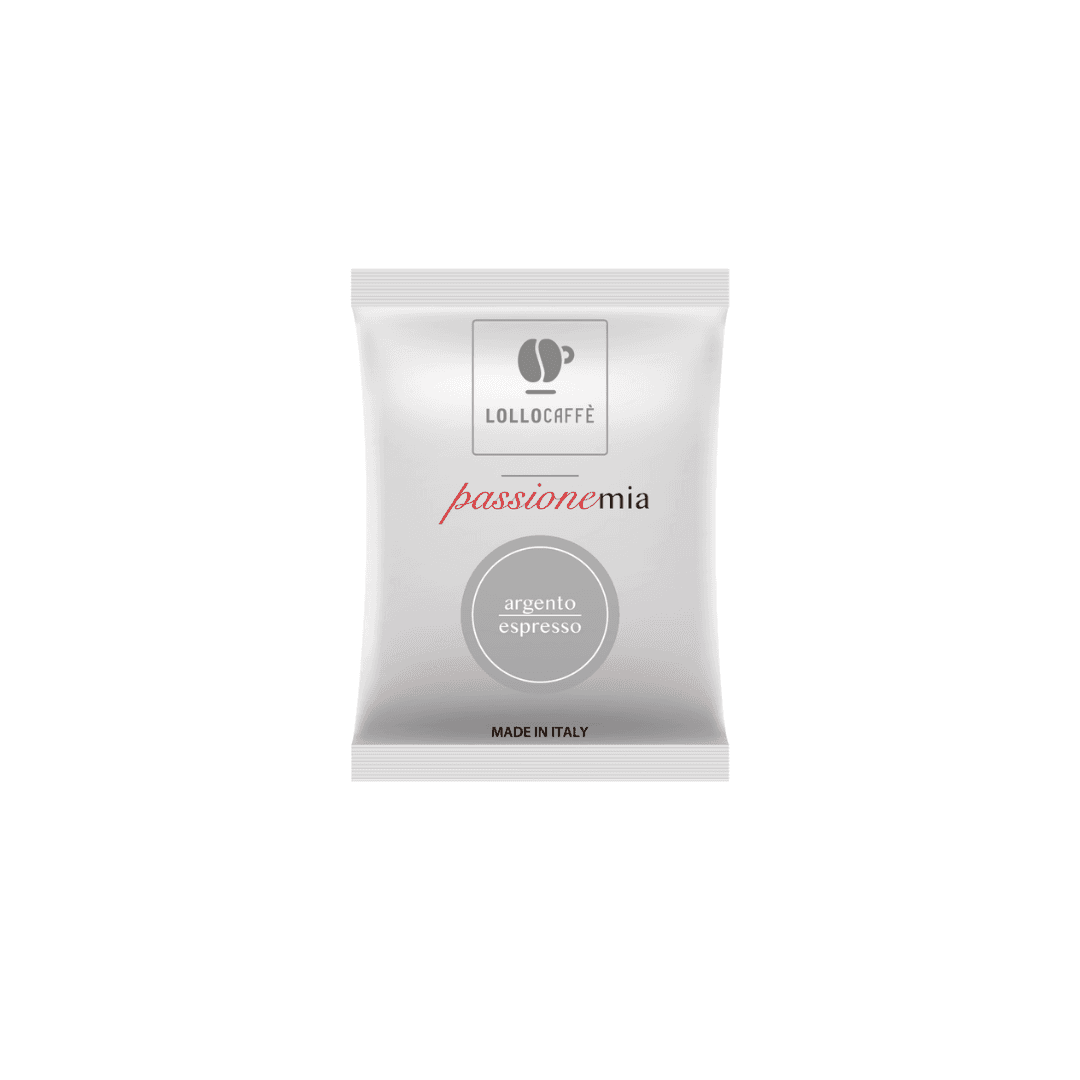 a bag of lollo coffee on a white background