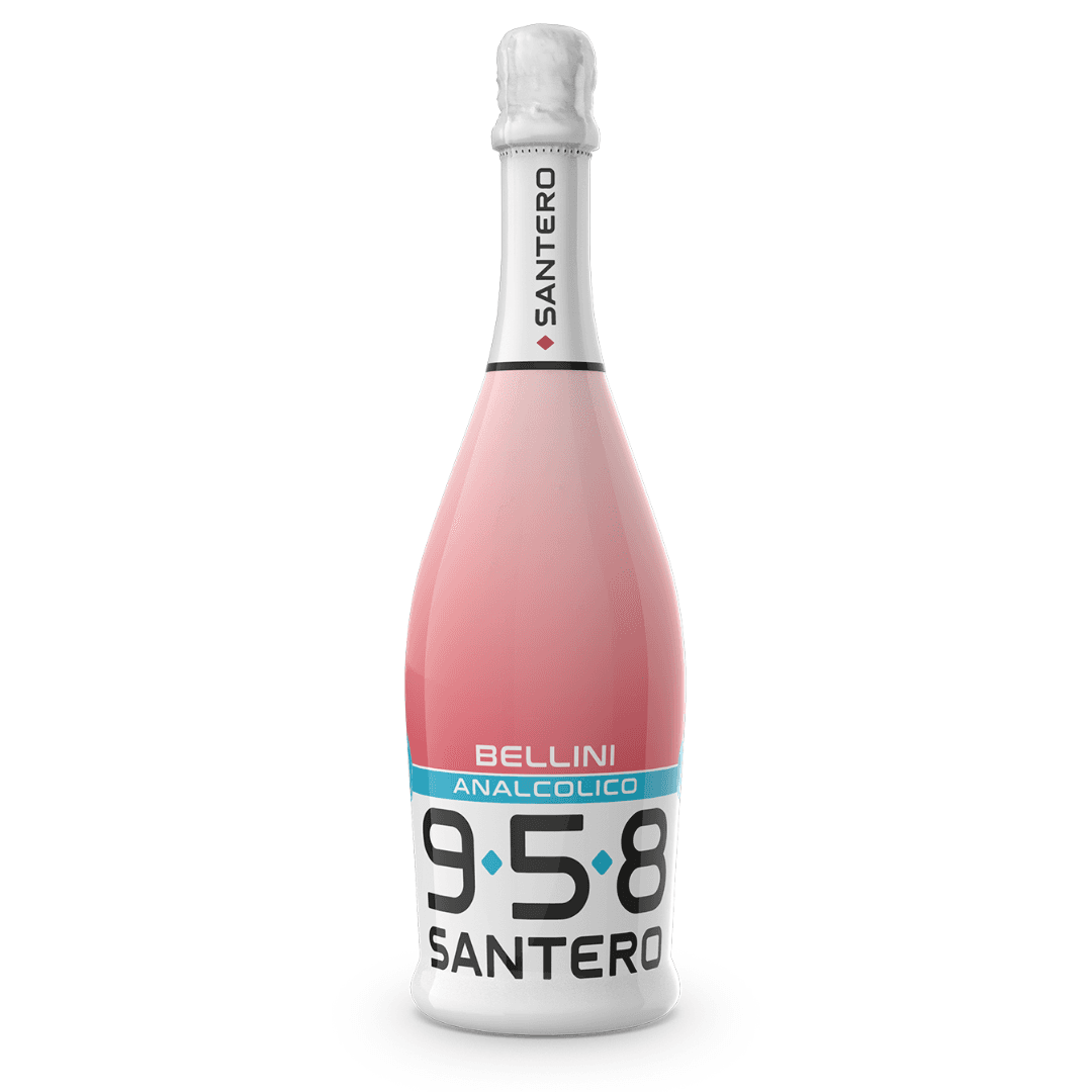 A bottle of 958 santero sparkling wine