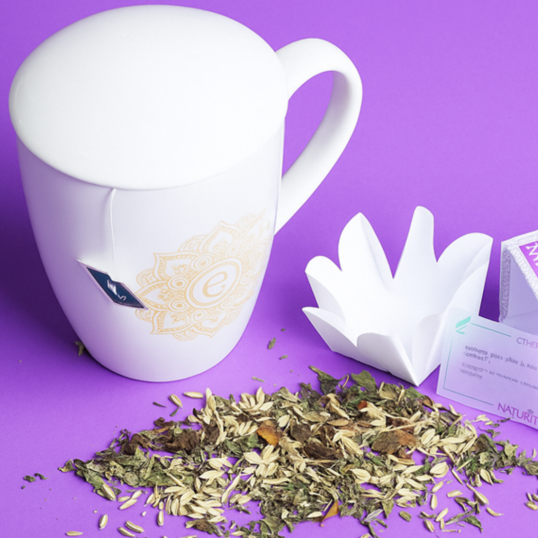 6 Tisane a foglie NaturTè con filtro in seta piramidale
