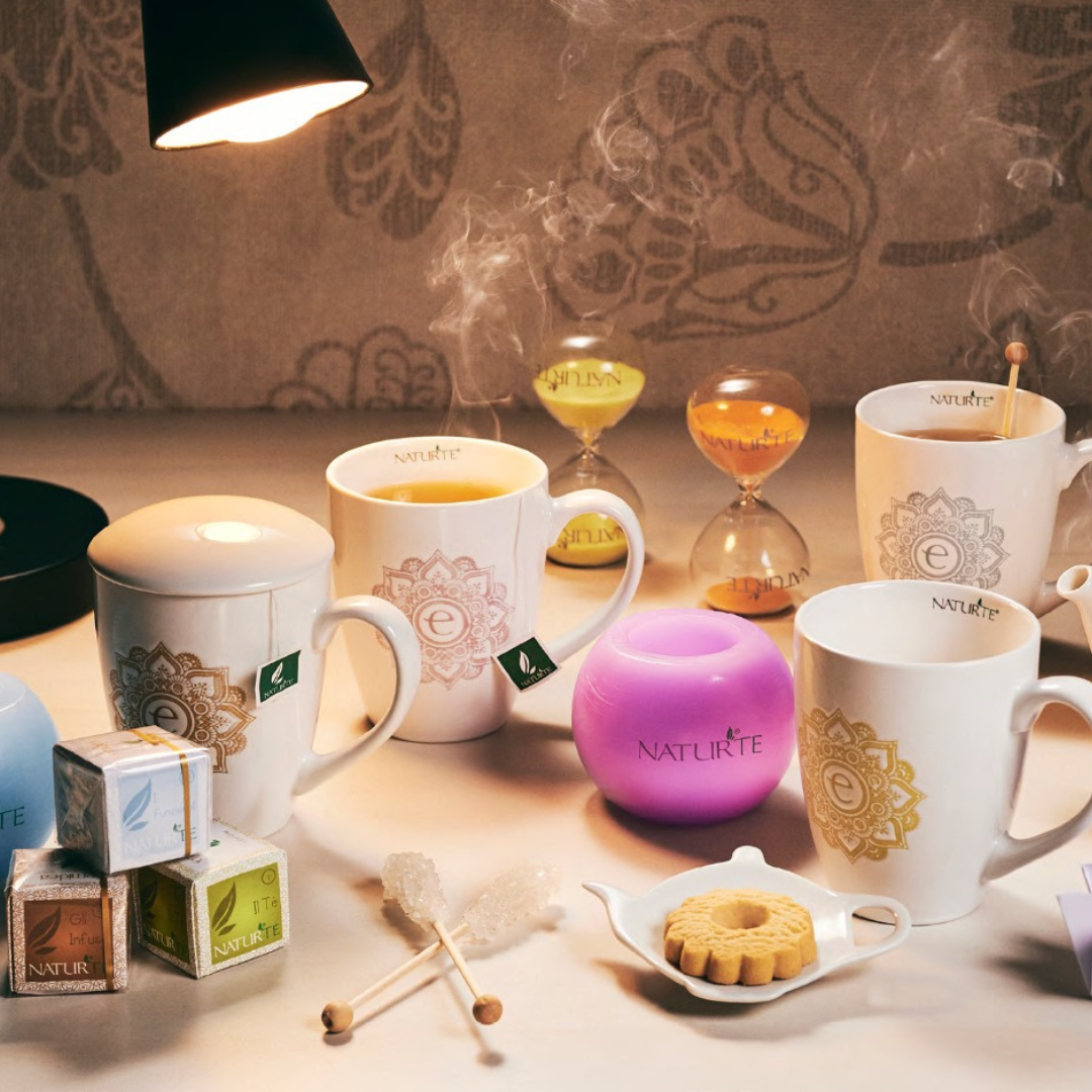 6 Tisane a foglie NaturTè con filtro in seta piramidale