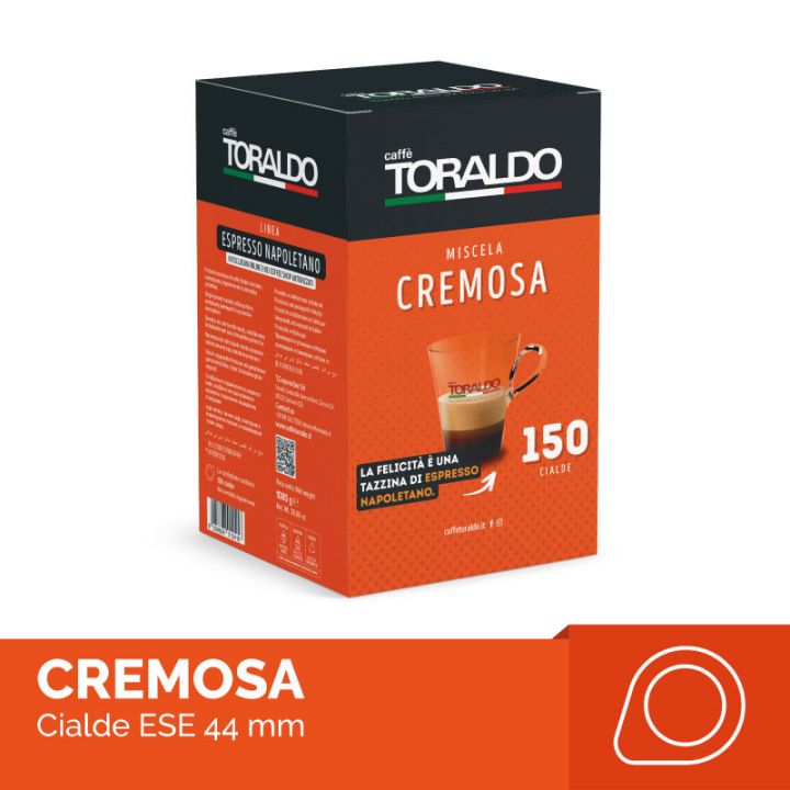 a orange box of Toraldo coffee pods