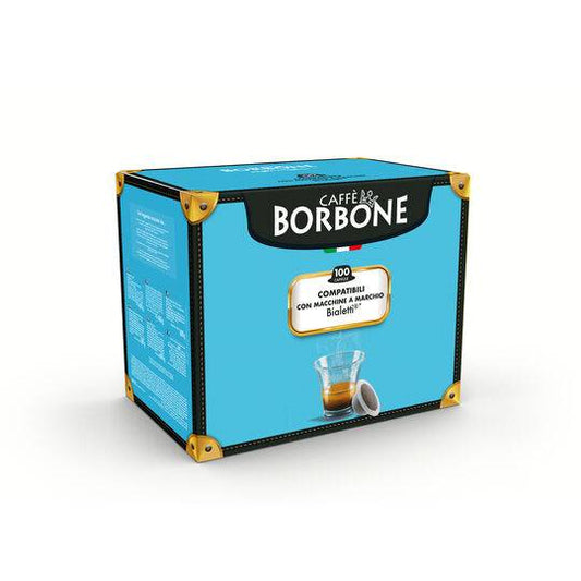 a box of borbone coffee on a white background