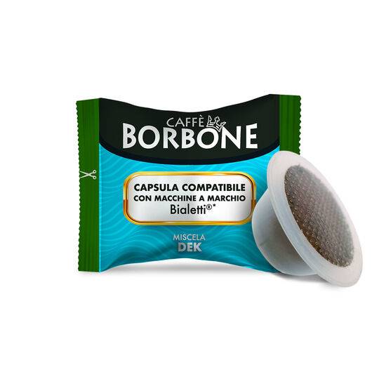 a packet of caffe borbone coffee on a white background