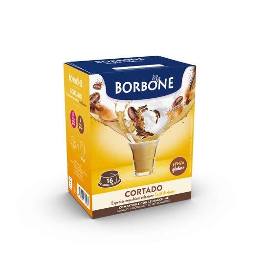 a box of borbone cortado for lavazza a modo mio machine