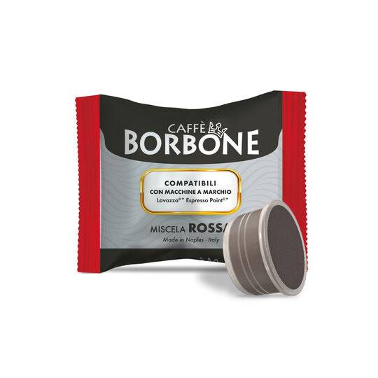 a bag of borbone coffee on a white background