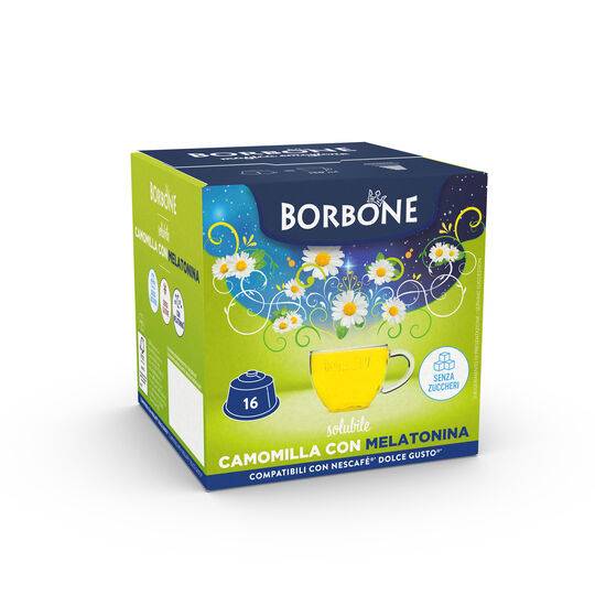 a box of borbone chamomile for dolce gusto machine